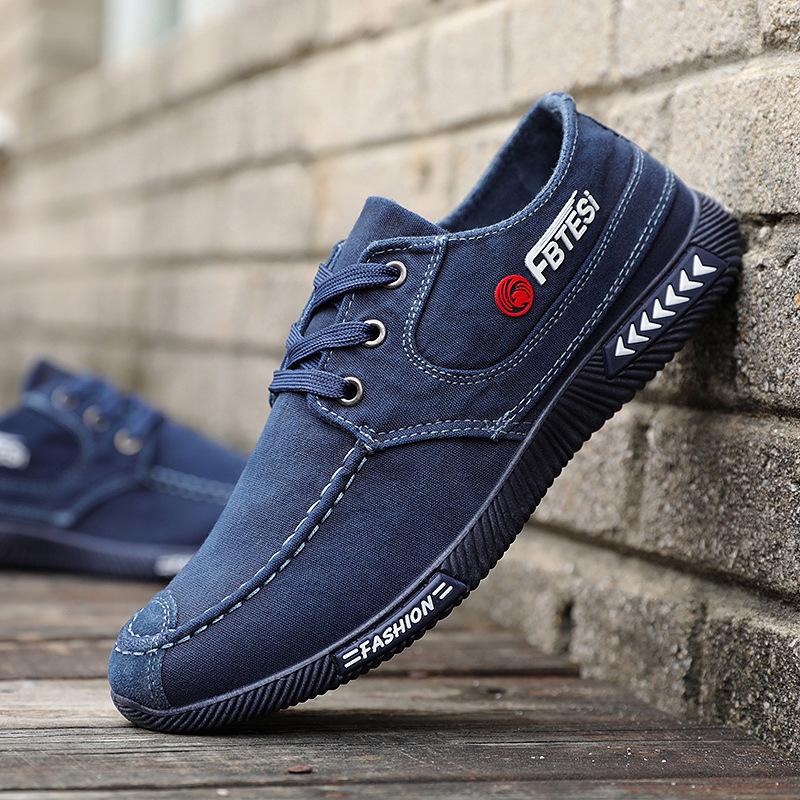 Vår och höst Canvas Skor Halkfria Casual Skor Herr Sneakers Andas Män Skor