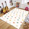 Rug Carpet Mat Non-Slip Retro Polka Dot Art Area Rug for Living Room Entryway Bathroom Kitchen Playroom Mid Century Home Decor