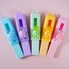 5Pcs Cartoon Animal Sliding Pencil Erasers Retractable Erasers Refillable Push Pull Eraser For Student Kid Writing