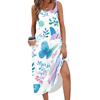 Womens Maxi Dress Boho Maxi Dress Floral Maxi Dress Long Dresses for Women Sleeveless Summer Maxi Dress Casual Style