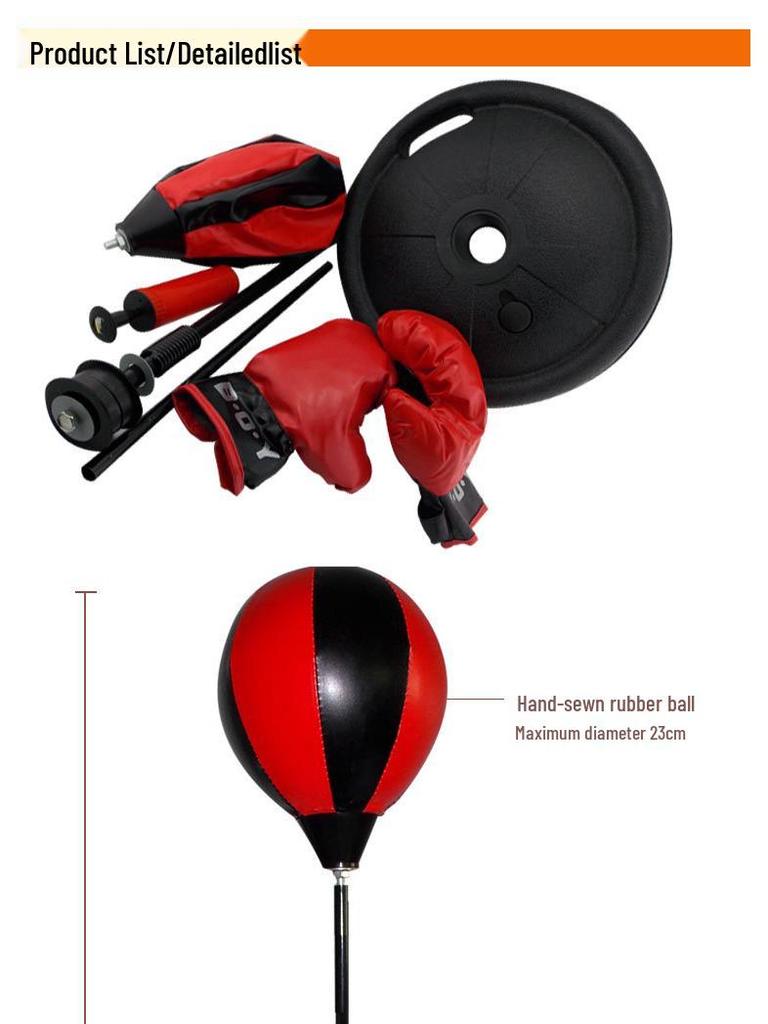 Aufblasbares Steh-Boxsack-Set für Kinder im Alter von 5-10 Jahren
