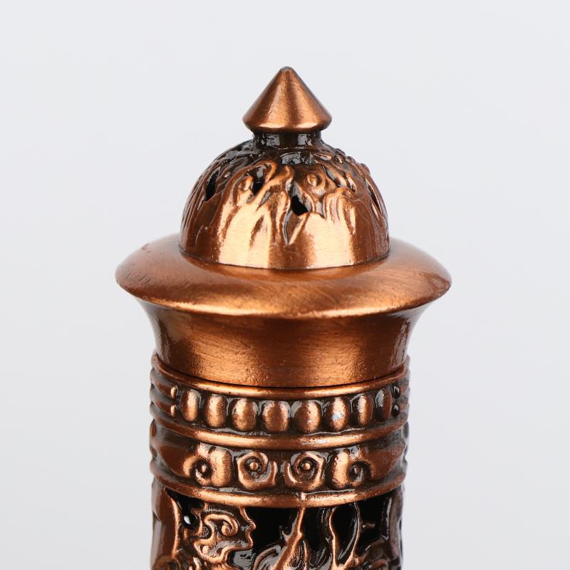 Retro vertikální kadidlo, Buddha, srdce, sútra, drak, fénix, sloup, kovová vonná tyčinka, domácí kancelář, obřadní dekorace