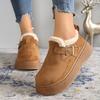 Fashion 2025 Autumn Winter Women Boots Casual Flat Women Comfortable Fashion Ankle Boots Comfort Warm Plush Slip on Female Cotton Shoes