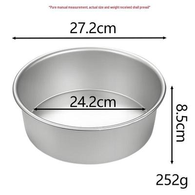 ZISIZ Anodisierte runde Chiffon-Kuchenform mit festem Boden