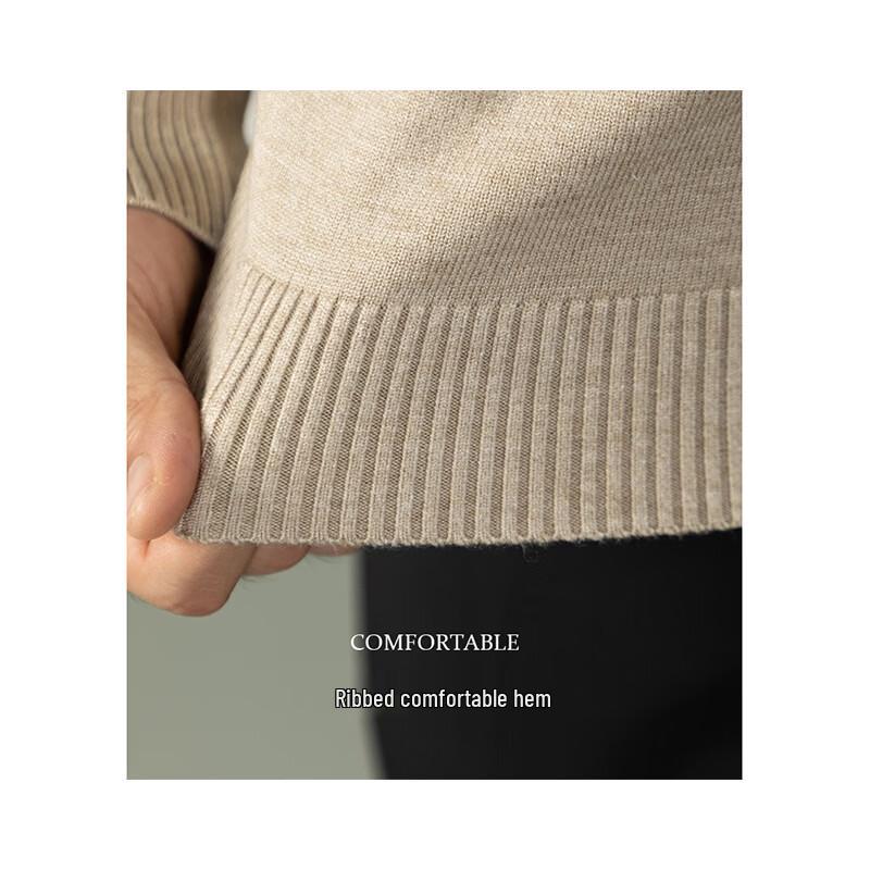 Hodo Men's Business Casual Faux Two-Piece Shirt-Collar Knit Sweater