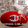 1pc A-AC Milan Carpet, Round Rug, Comfortable, Suitable for Entryways, Living Rooms, Office, And Bedrooms, Christmas Decoration