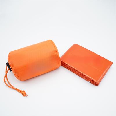 Camping Sovsäck För Utomhusvandring Orange PE Aluminiumfilm Sovsäck Vattentät 210*91cm