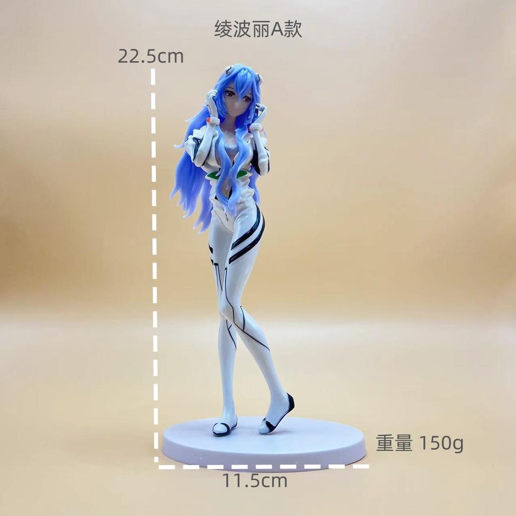 22CM Anime Evangelion Shin Gekijouban Ayanami Rei Figure Replaceable Head Alter Battle Suit Standing Model Toy Action Figure
