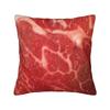 Funny Meat Pattern Beef Pillowcase Merch Printing Cushion Cover  Throw Pillow Cover Seat Decor Square Multi-Size