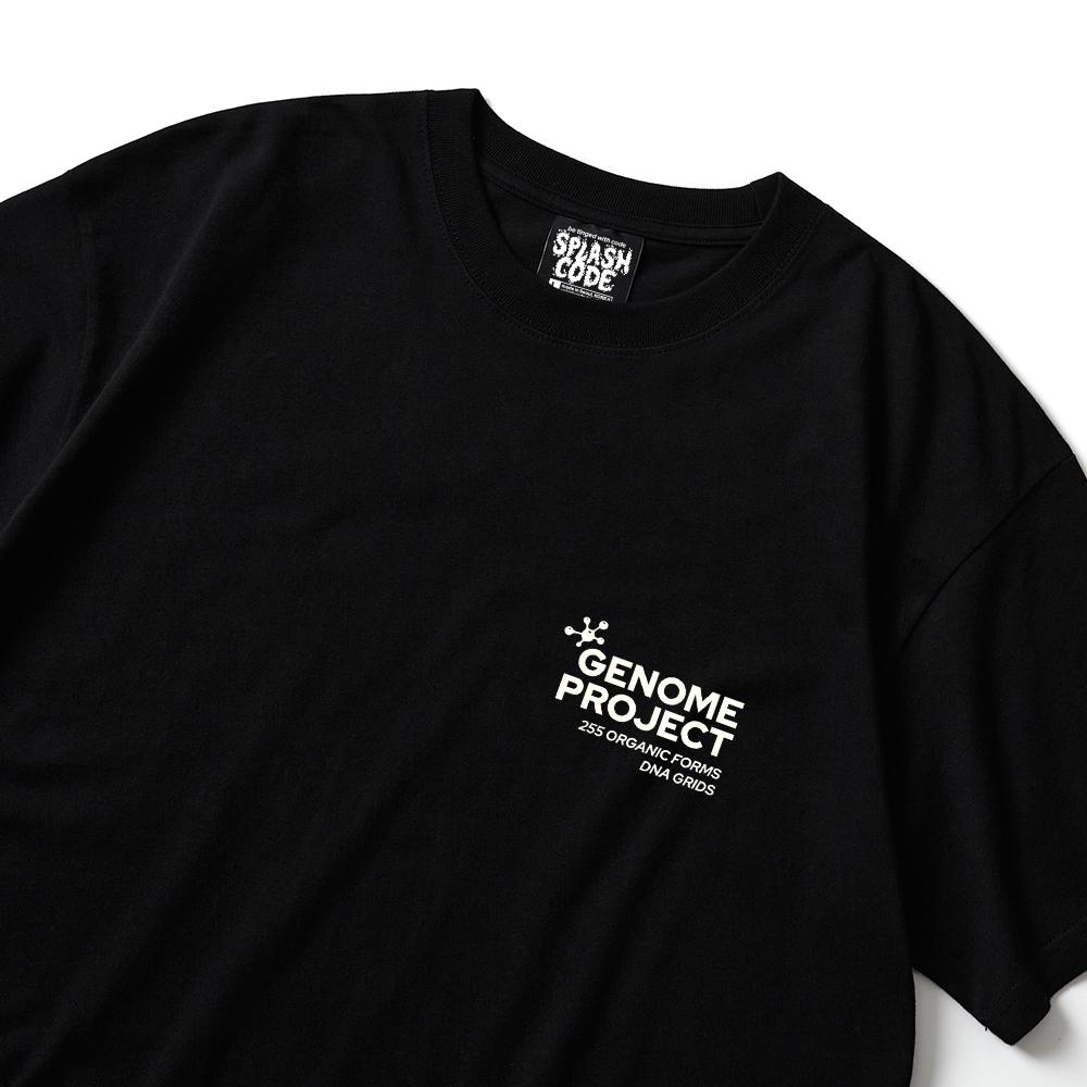 Seupeullaesikodeu Short Sleeve T-Shirt Black - Genome Project