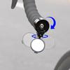 Black Bicycle Rearview  Mirrors Handle Rearview Mirror Cycling Rear View