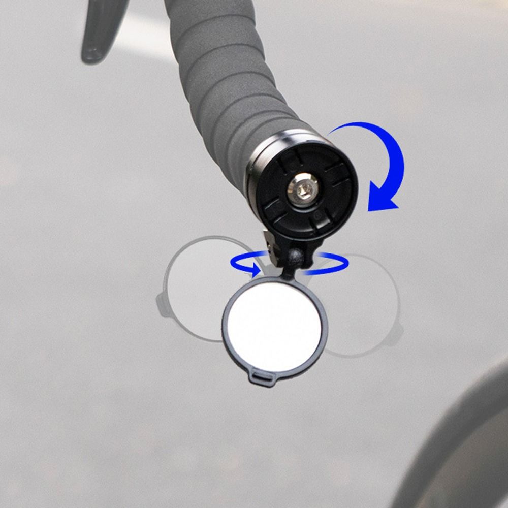 Black Bicycle Rearview  Mirrors Handle Rearview Mirror Cycling Rear View