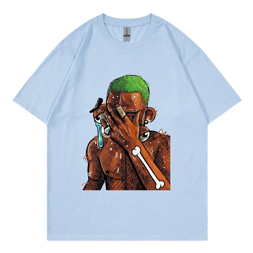 American Street Retro Rap T-shirt Hip-hop Style Men's T-shirt Summer Fashion New Retro Fashion Men's and Women's Streetwear Tops
