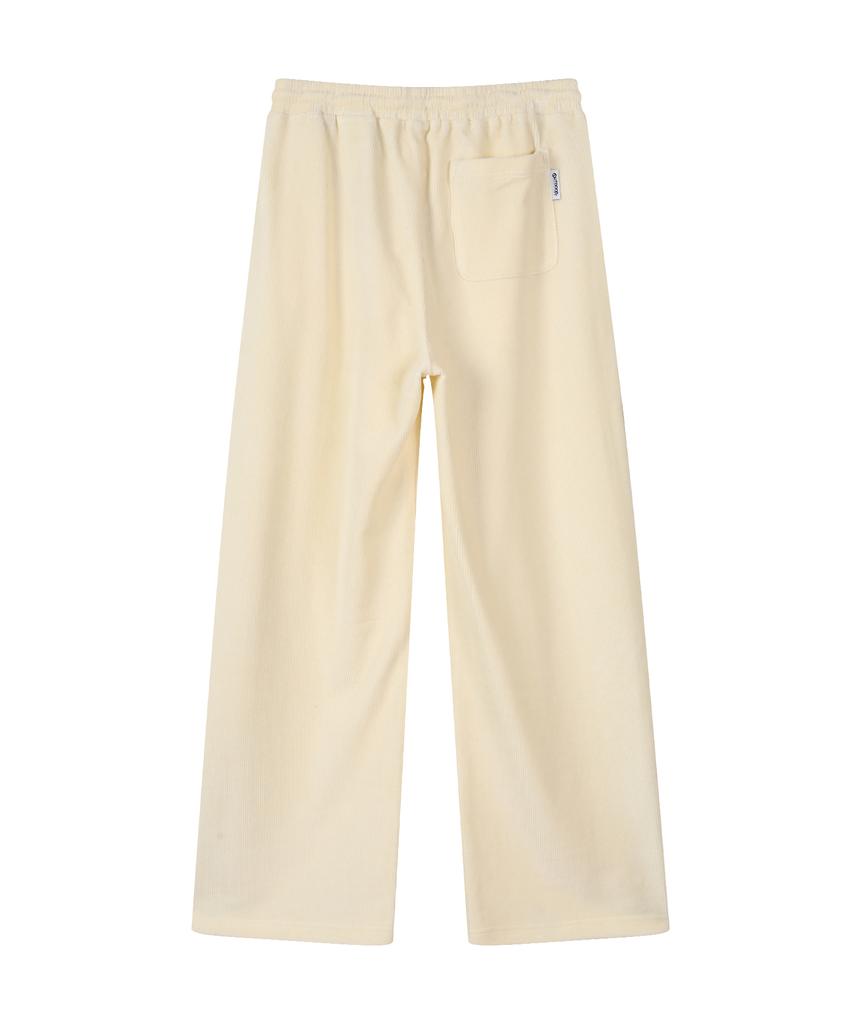 OUTDOOR PRODUCTS W Corduroy Wide Pants (Ivory)