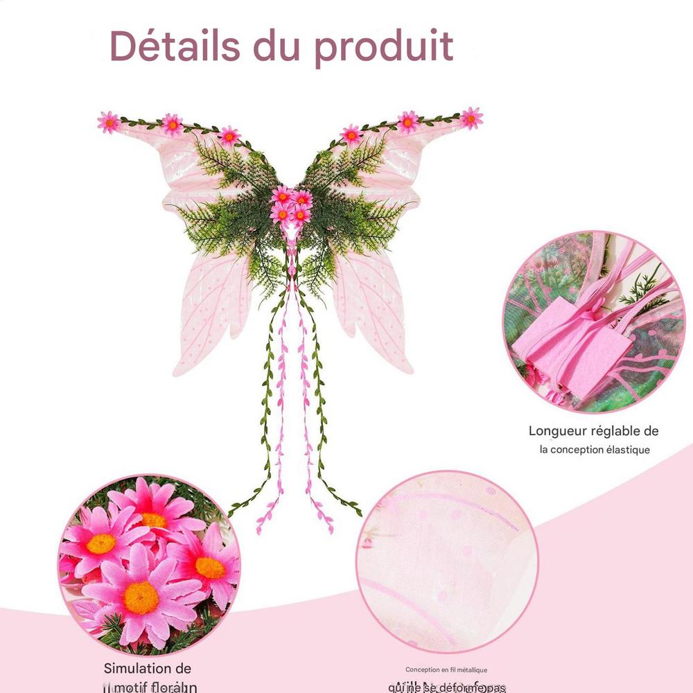 Крылья Феи для Взрослой Женщины Костюм Феи Фестиваль и Вечеринка Товары для Вечеринки Рождественский Фестиваль Косплей Праздник Хэллоуин Гордость