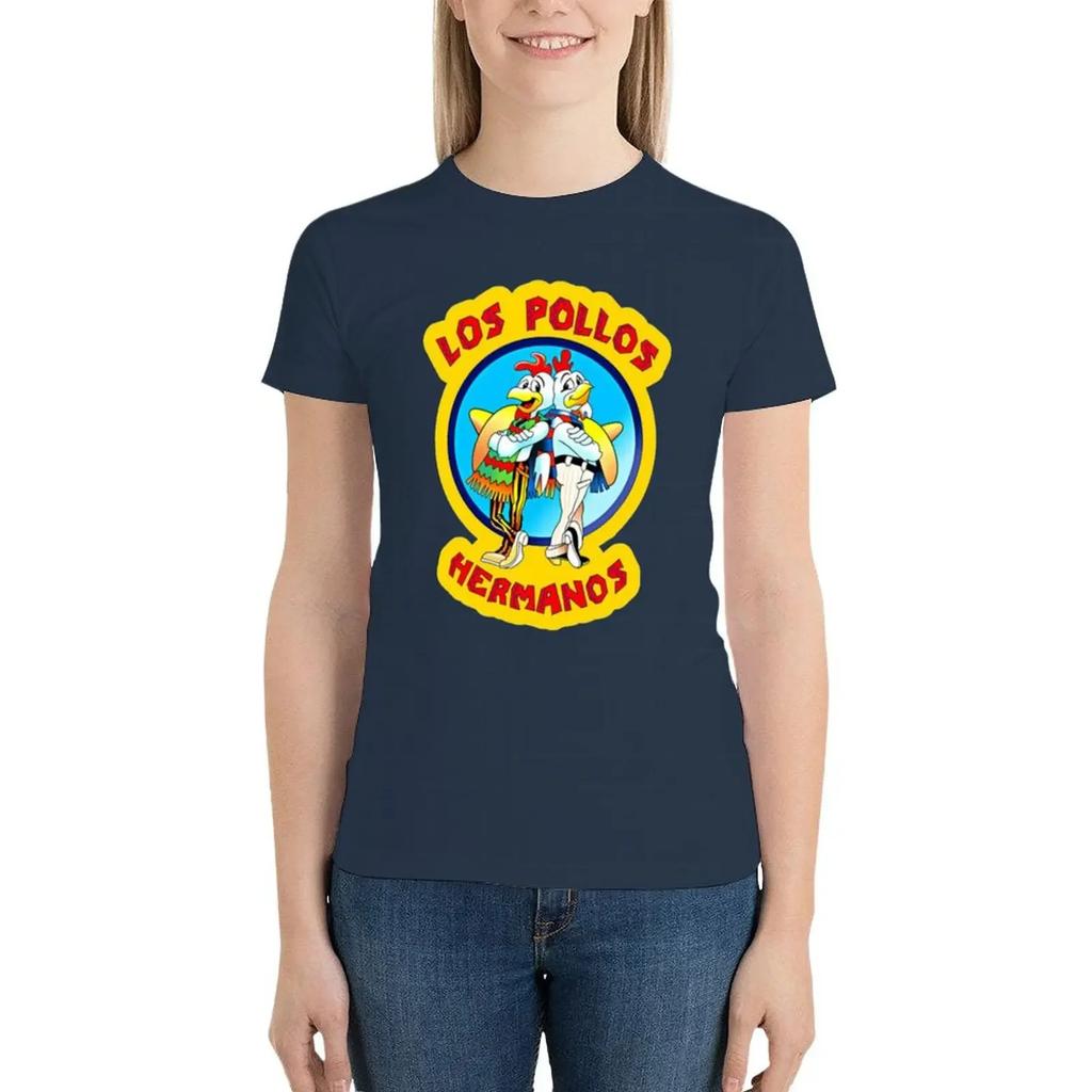Los Pollos Hermanos T-Shirt lady clothes tees aesthetic clothes anime clothes t-shirt dress for Women plus size sexy