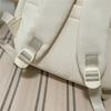 Cute Light Blue Backpack with Padded Top Handle Front Zipper Pocket Adjustable Straps Casual School Bag