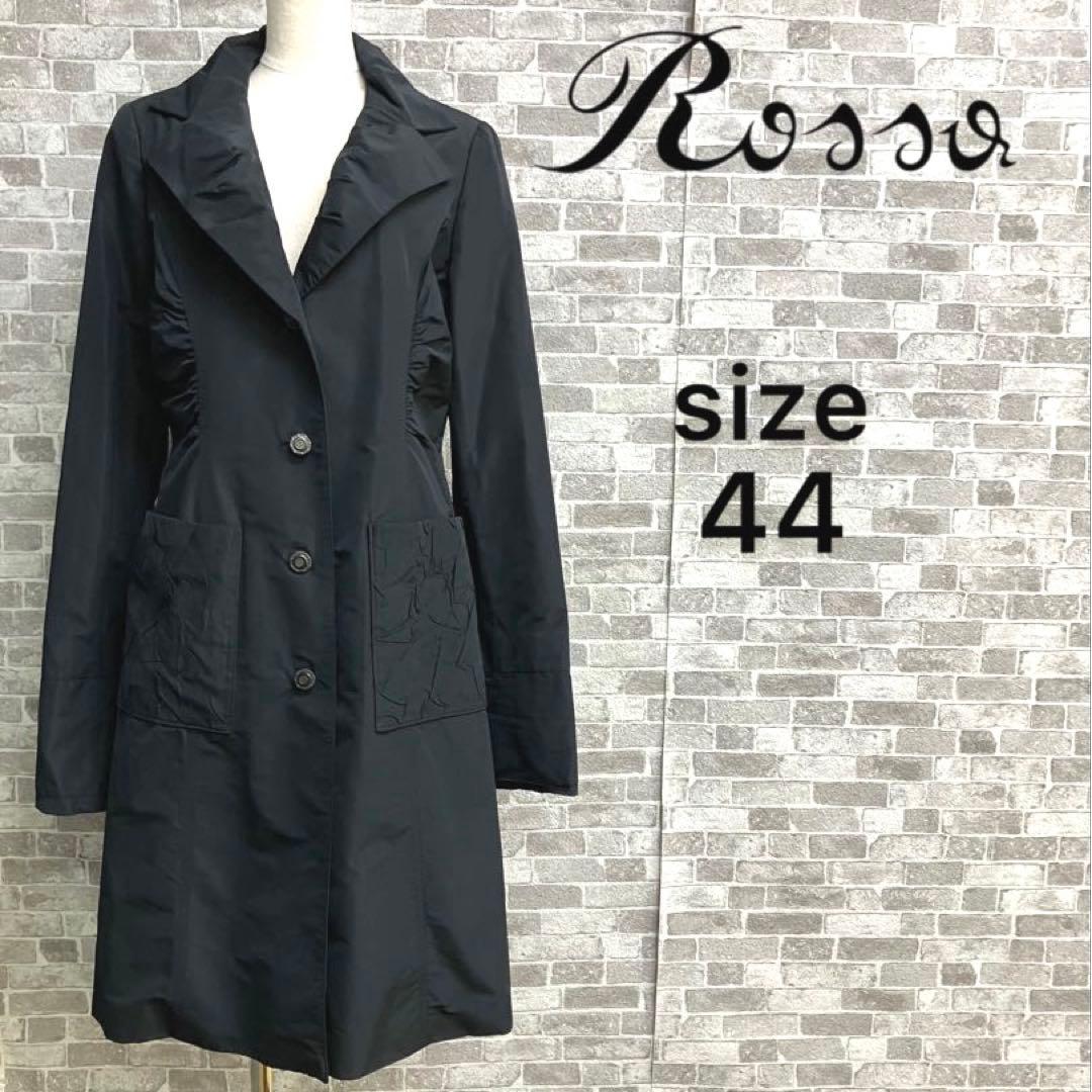 Alvarosa Black Long Coat Spring Coat Size 44