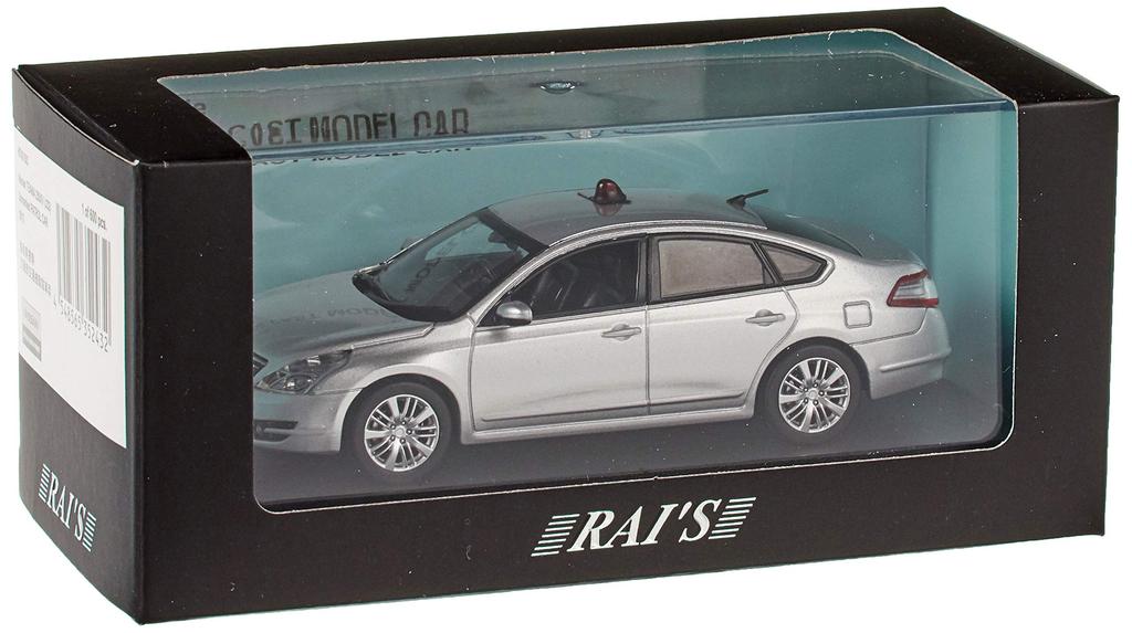 Nissan Teana 250XV 2015 Tottori Prefectural Police Traffic Department Traffic Riot Police Vehicle Completed Product RAI'S 1/43 (J32) (Masked Silver)