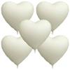 Pack of 5 30inch Heart-Shaped Aluminum Foil Balloons Suitable for Birthday Parties, Valentine's Day, Sleepovers, Weddings, 