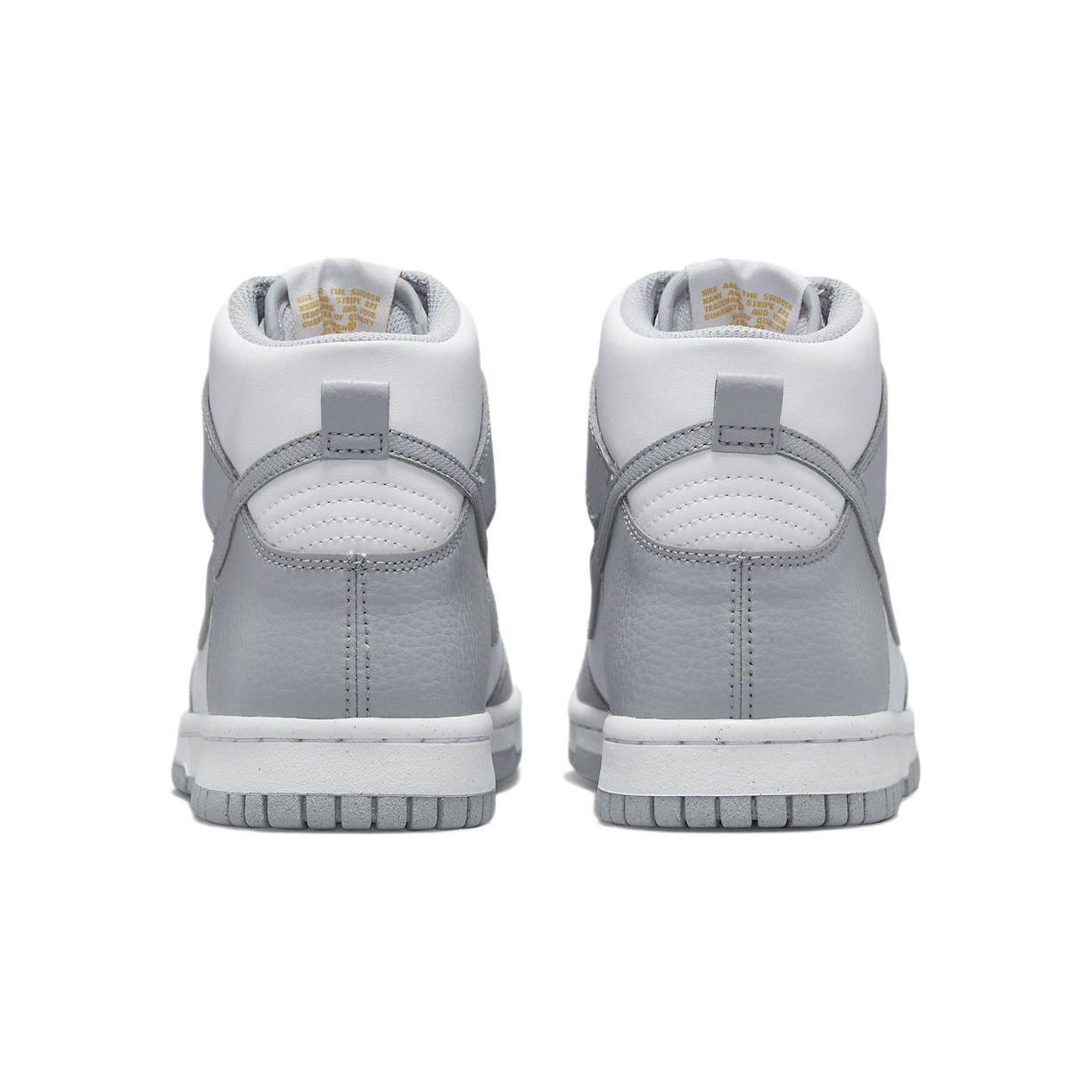 Кроссовки Nike Dunk High Next Nature GS Wolf Grey Marigold белые FD9773-001 39 — фото 5