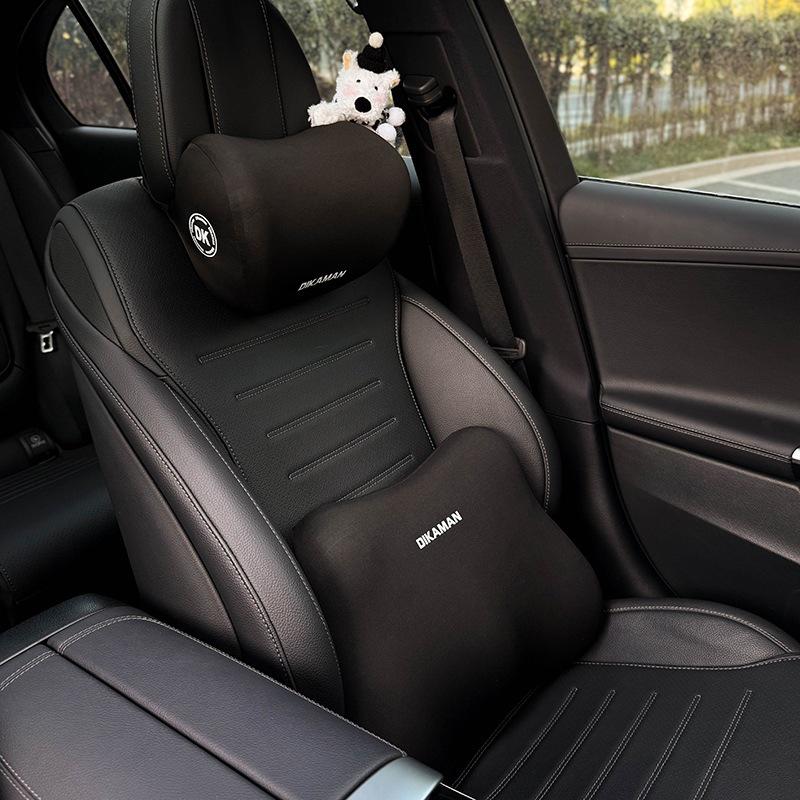 2025 Cute Creative Car Headrest & Lumbar Neck Support Pillow Set