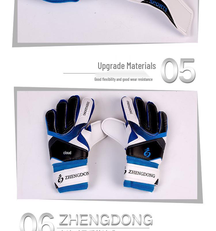 Anti-Slip Latex Goalkeeper Gloves for Kids, Teens, Adults - Professional Training & School Use