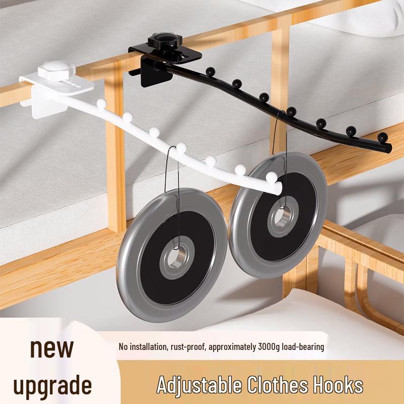 

Подвесной крючок для одежды для общежития или балкона: Верхняя полка и прикроватный крючок для одежды Thickened 5 Beads Clamp 2.5cm 1 Piece