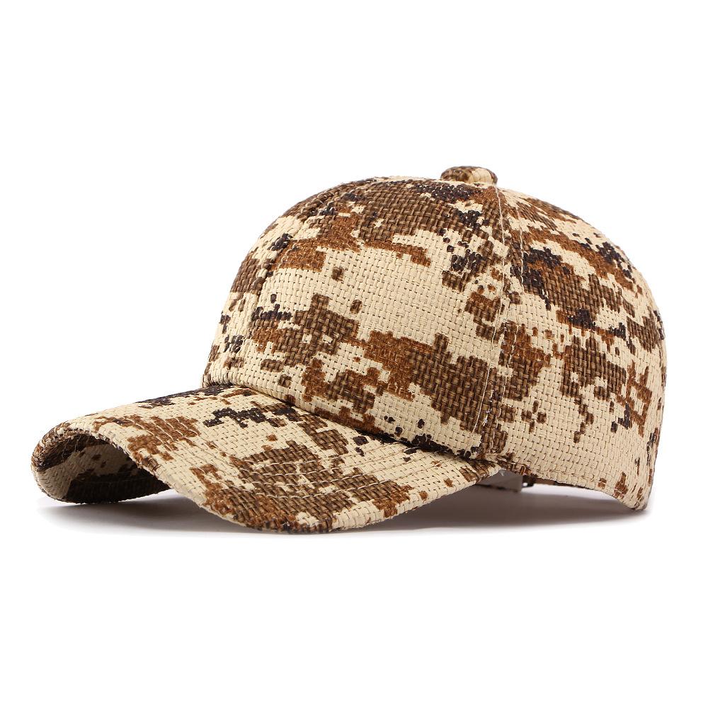 Sombrero de Verano para Hombre Gorra de Béisbol de Paja Sombrero Protector Solar para Exteriores Gorra Transpirable para Mujer