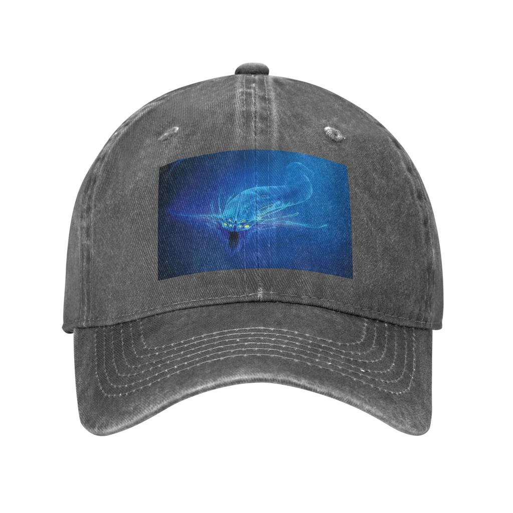 Subnautica - Ghost Leviathan Denim Fabric Cap Casual Baseball Caps Adjustable Hat Summer Unisex Baseball Hats