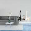 Modern Dancing Girl And Giraffe Ceramic Figurine Art Sculpture for Creative Bedroom Office Desk
