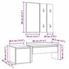 VidaXL Ensemble de meubles de couloir chêne artisanal bois ingénierie 3329172