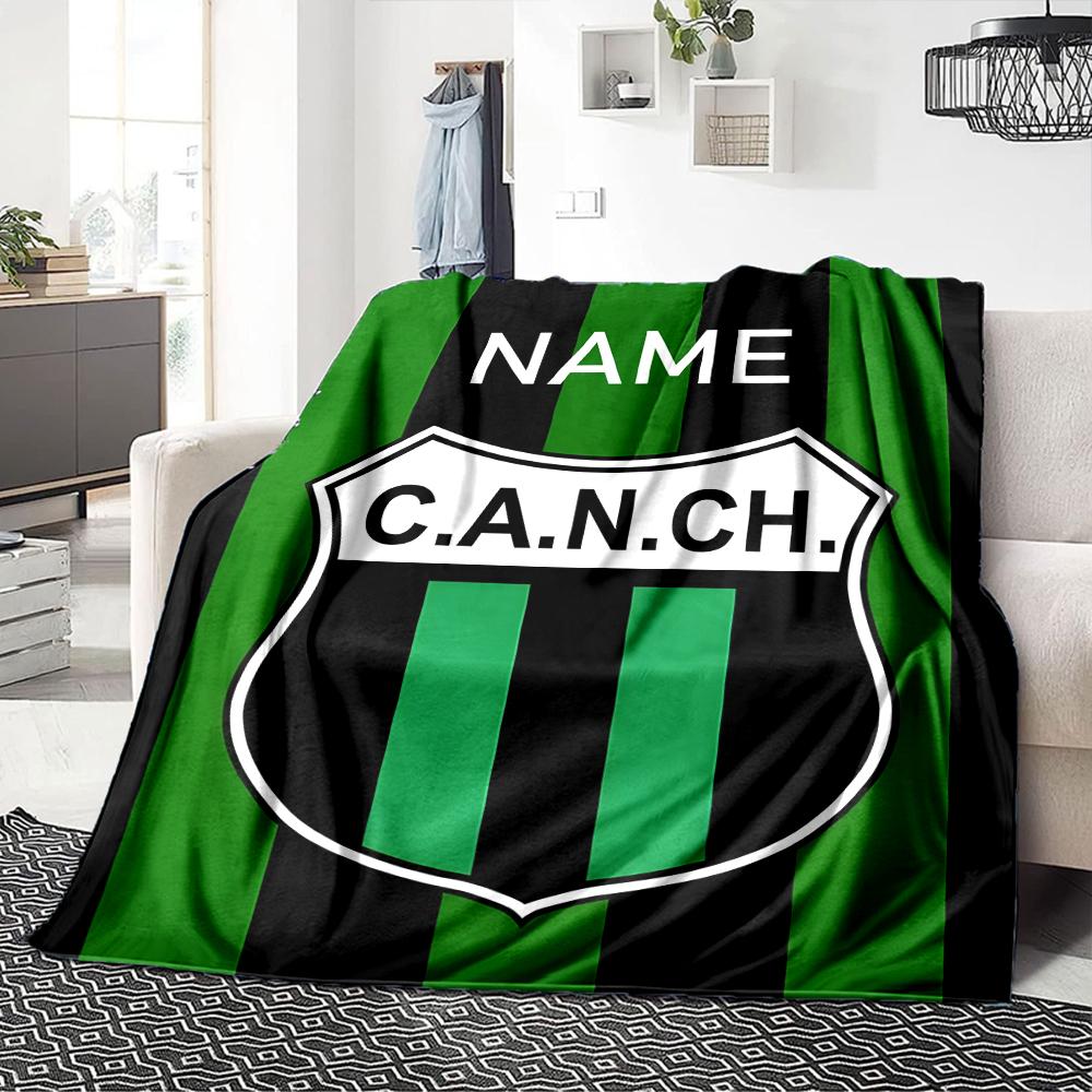 Custom Name Atletico Madrid Crest blanket for Couch & Bed, Plush Cozy Fuzzy Blanket Super Soft & Warm Blankets for Fall and Winter. 0908250