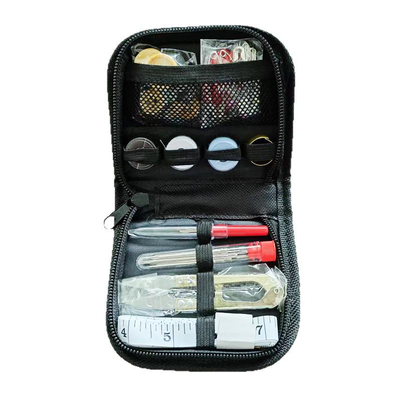 Portable 27-Piece Sewing Kit with Needle and Thread Box