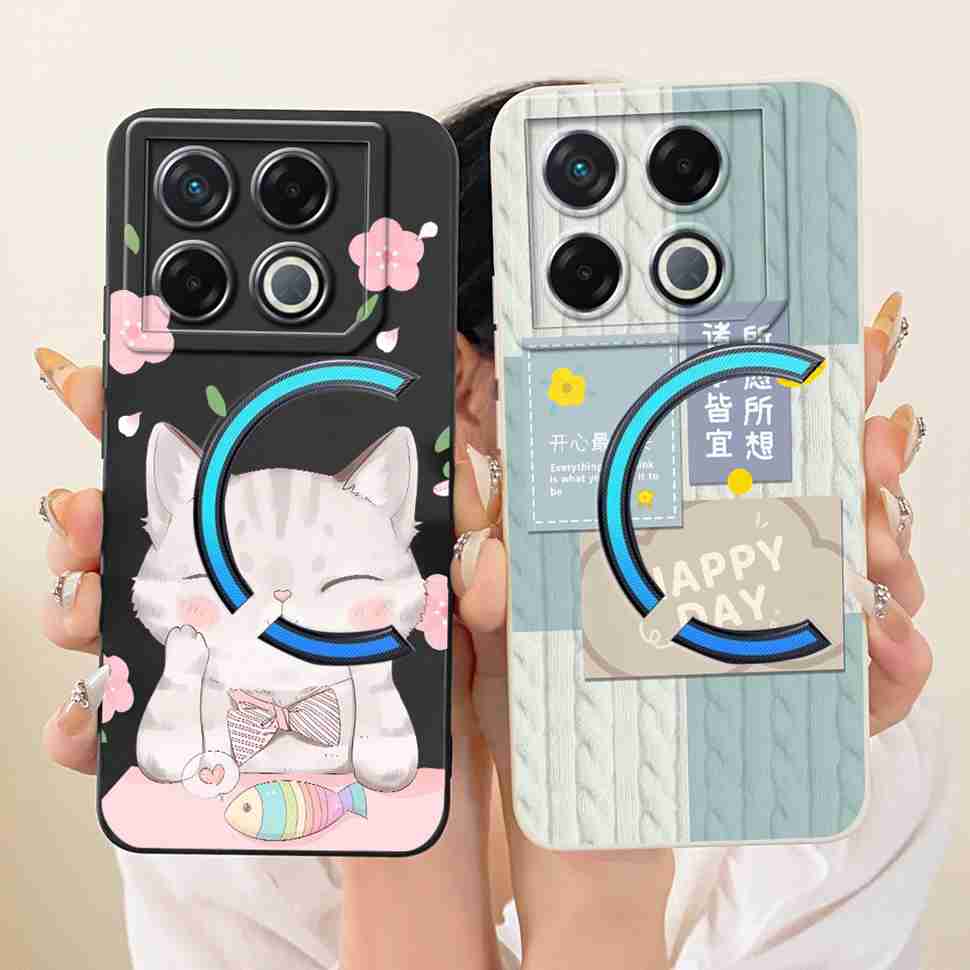 For Infinix GT 20 GT20 Pro Case Lucky Cute Cat Rabbit Cartoon Pattern Back Cover For Infinix GT 20Pro X6871 Phone Shell Coque