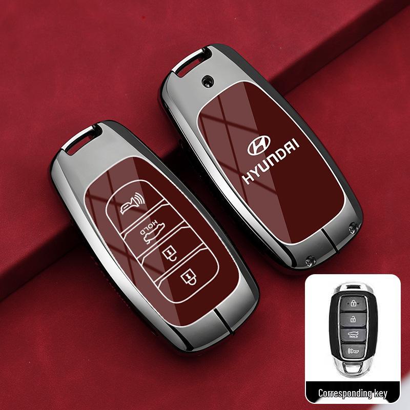 Hyundai 2021 Key Case: Compatible with Festa, ix35, ix25, Elantra, Sonata, Accent, Koup, Azera - Protective Bag and Buckle Included.