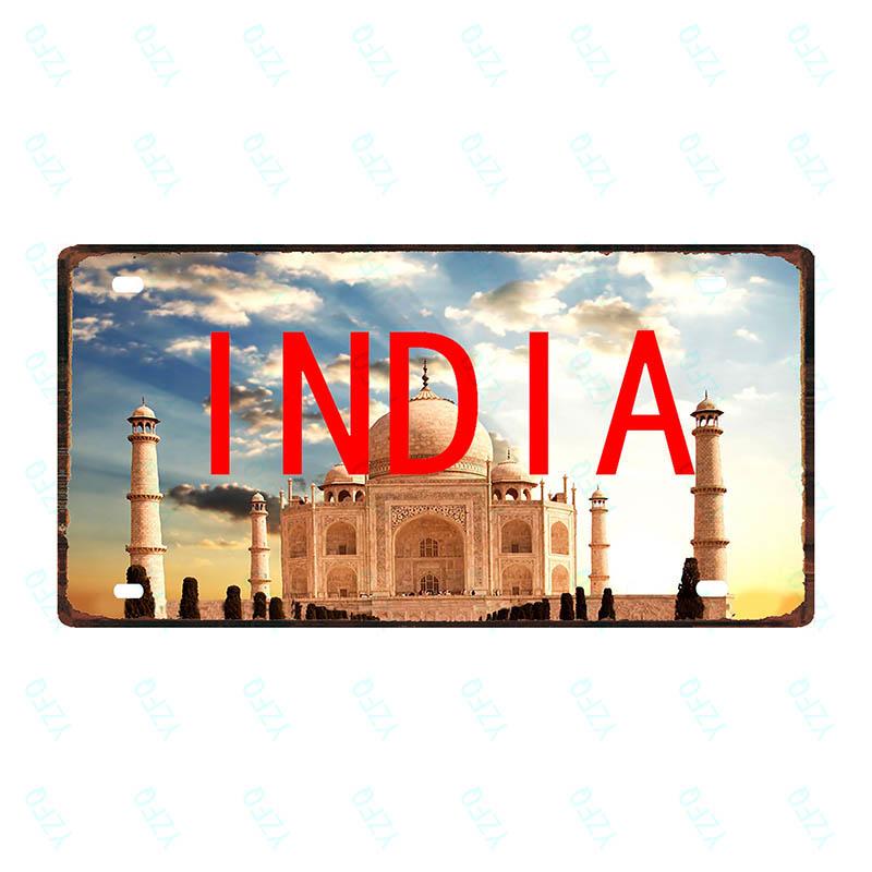 30X15cm City County Sign Plaque Metal Vintage Travel Souvenir Wall Home Cafe Shop Restaurant Decoration  Poster Cuadros DC-0085B
