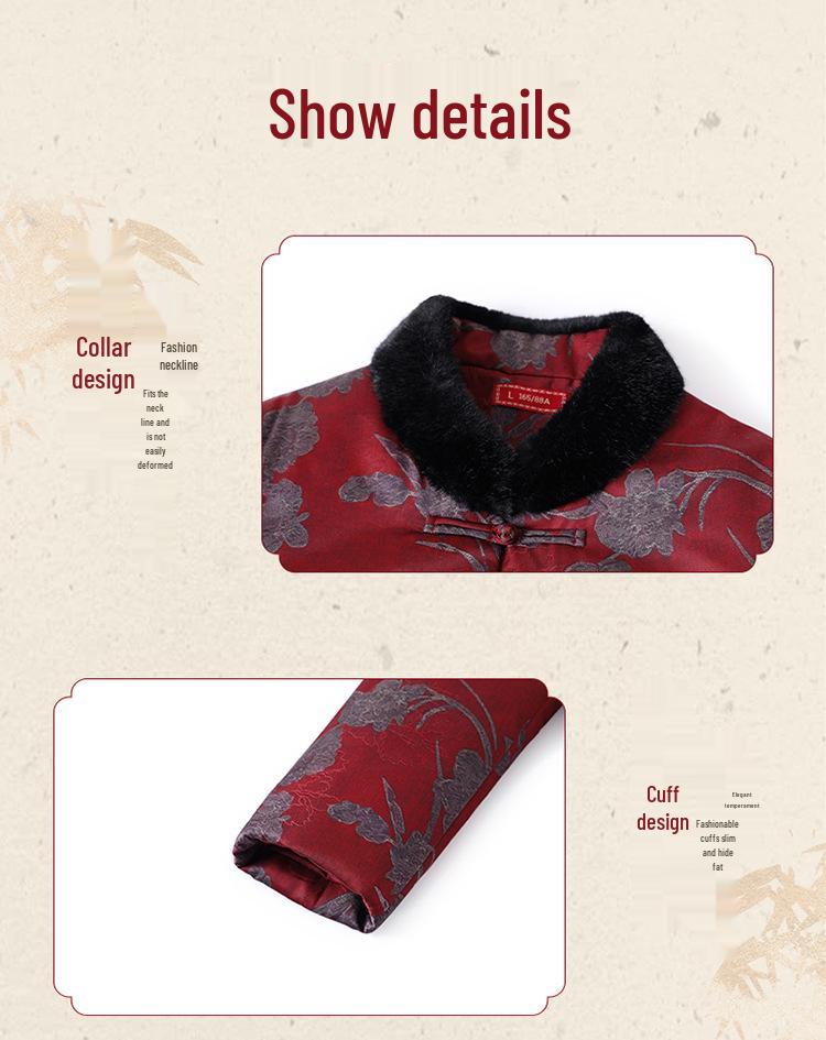 Thickened Cotton Jacket for Elderly Women - Winter Outerwear, 2026 New Style