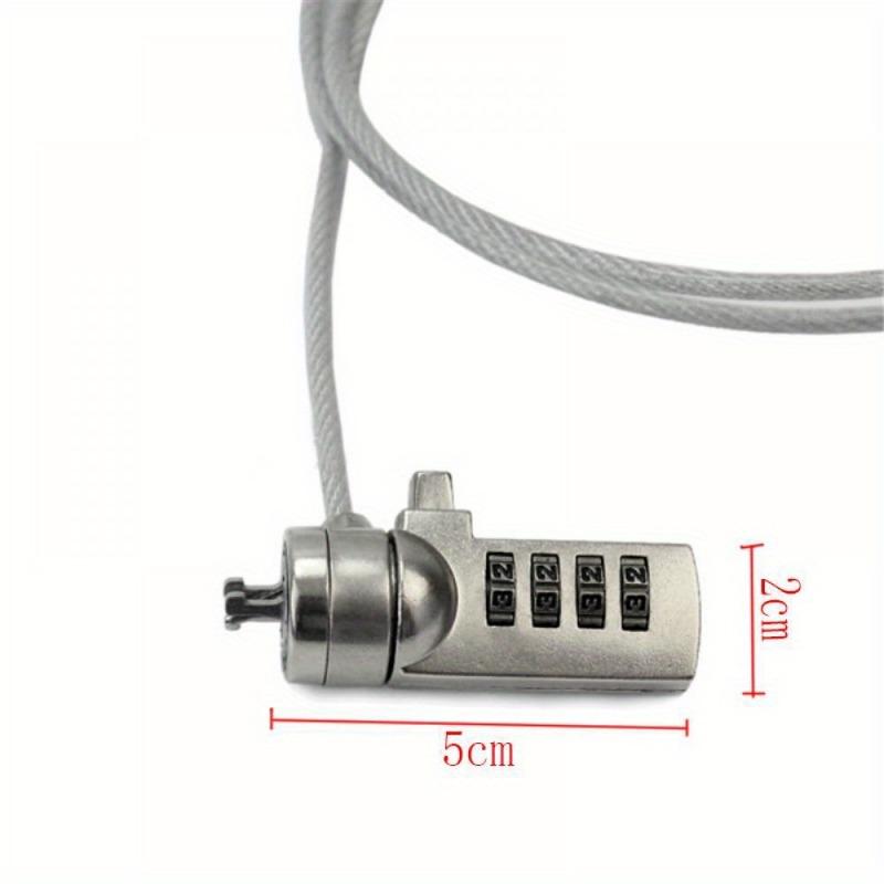 1pc 4 Digit Password Computer Lock Anti-theft Chain for Notebook PC Laptop Internet Cafe Lock