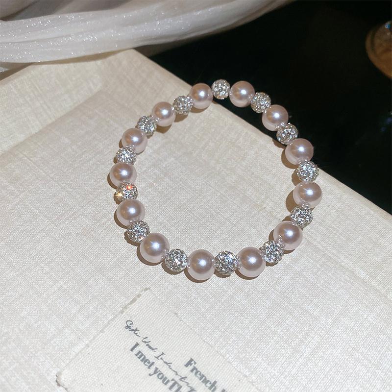 Rose Pearl Bead Necklace Set French Niche Light Luxury Collarbone Chain High-End New Necklace