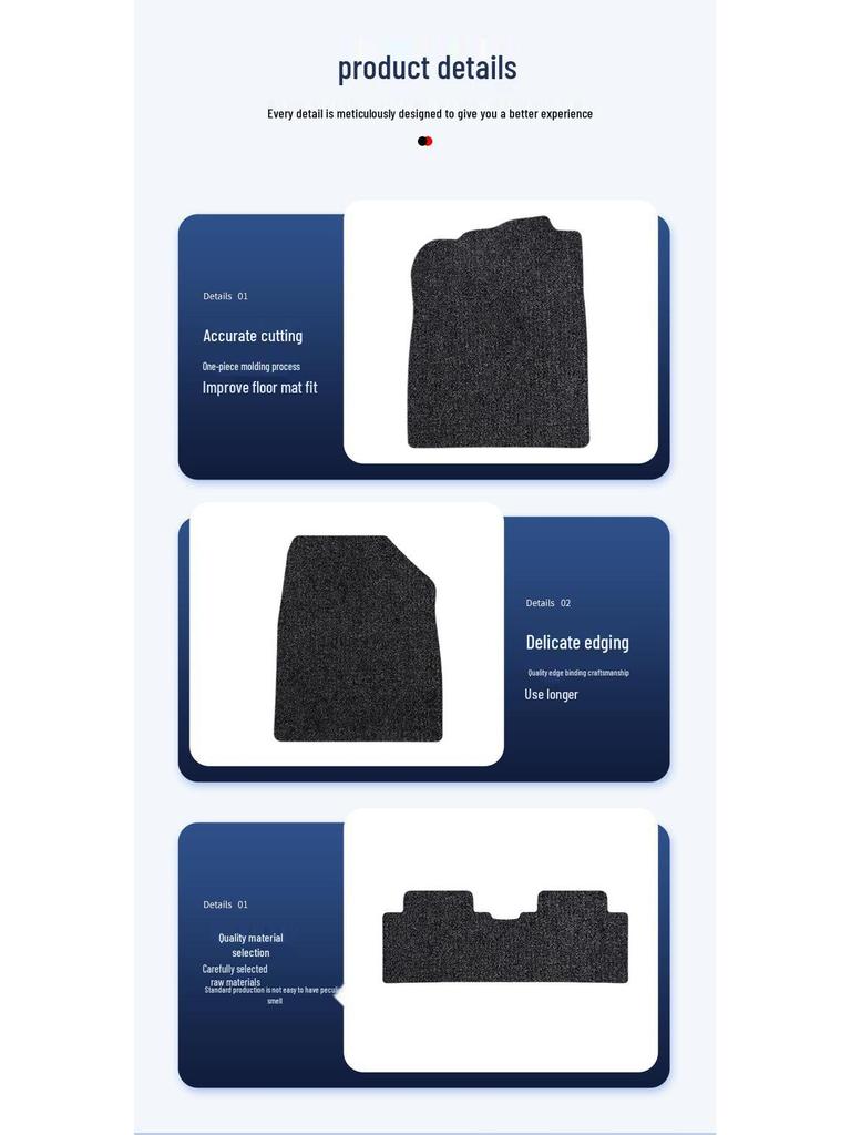 BYD Yuan UP-24-25 Car Floor Mats: Includes Driver, Passenger, and Trunk Mats.