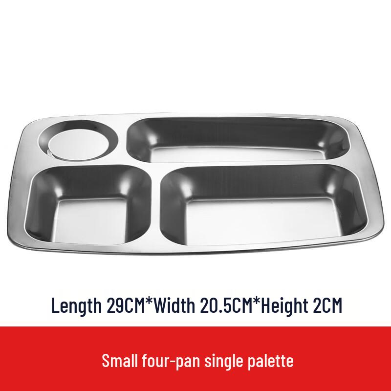 304 Stainless Steel Divided Canteen Plates