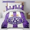 FK Austria Wien Bedding Quilt Set Quilt Cover Pillowcase Home Decoration Birthday Gift (1 * Duvet Cover + 2 * Pillowcase, Without Core)