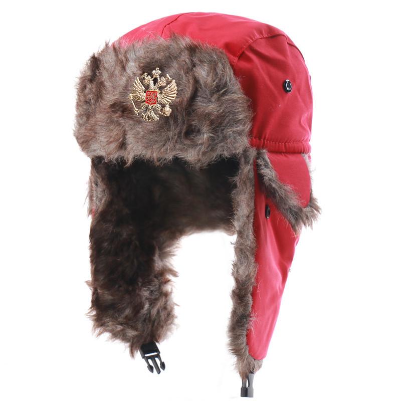 Sowjetisches Wappen Lei Feng Hut winddicht warm Ohrenschützer Hut Herren und Damen Outdoor Reiten Nordost warmer Hut Winter neu
