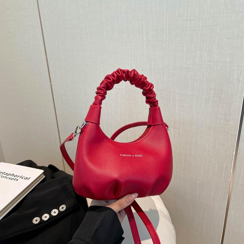 Niche versatile pleated handbag women's summer new fashion simple shoulder crossbody dumpling bag