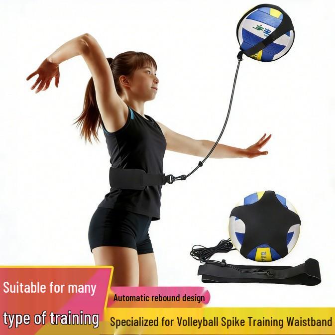 

Volleyball Training Aid: Adjustable Spike, Serve, Pass Practice with Automatic Return & Juggling. L