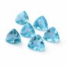 AAA+ Blue Quartz Gemstone Trillion Shape Faceted Cut Calibrated, Natural Blue Quartz Loose Stone for Jewelry Making