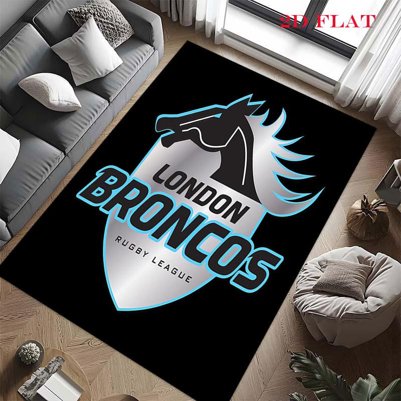 Brisbane Broncos Pride Carpet Rug for Living Room Bedroom Home Sofa Decoration,Kids play Nonslip Floor Mat