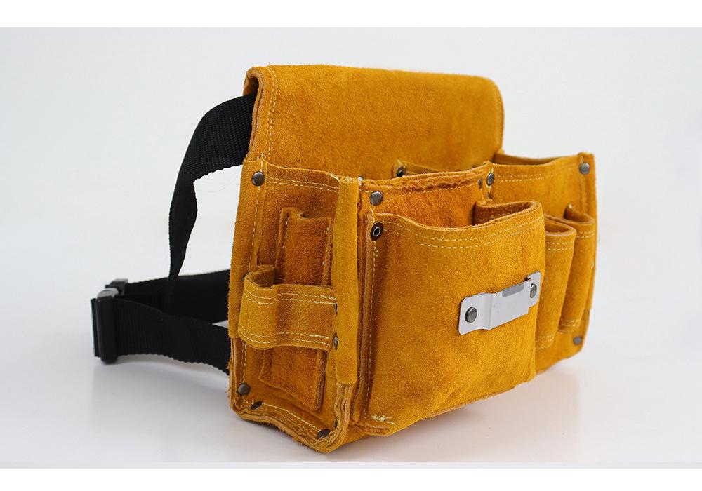 Multi-Functional Carpenter's Nail Apron Tool Belt - Wear-Resistant Nail Pouch Waist Bag for Construction Site.