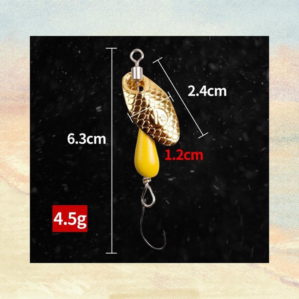 Inline Paku Paku Spinner, Designed Specifically for Stream Fish, Mountain